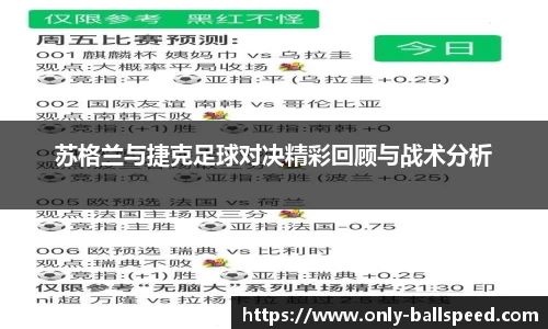 苏格兰与捷克足球对决精彩回顾与战术分析